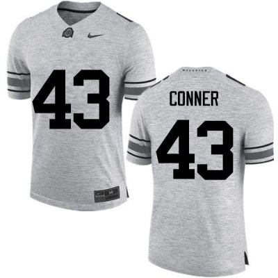 NCAA Ohio State Buckeyes Men's #43 Nick Conner Gray Nike Football College Jersey SYD7145KS